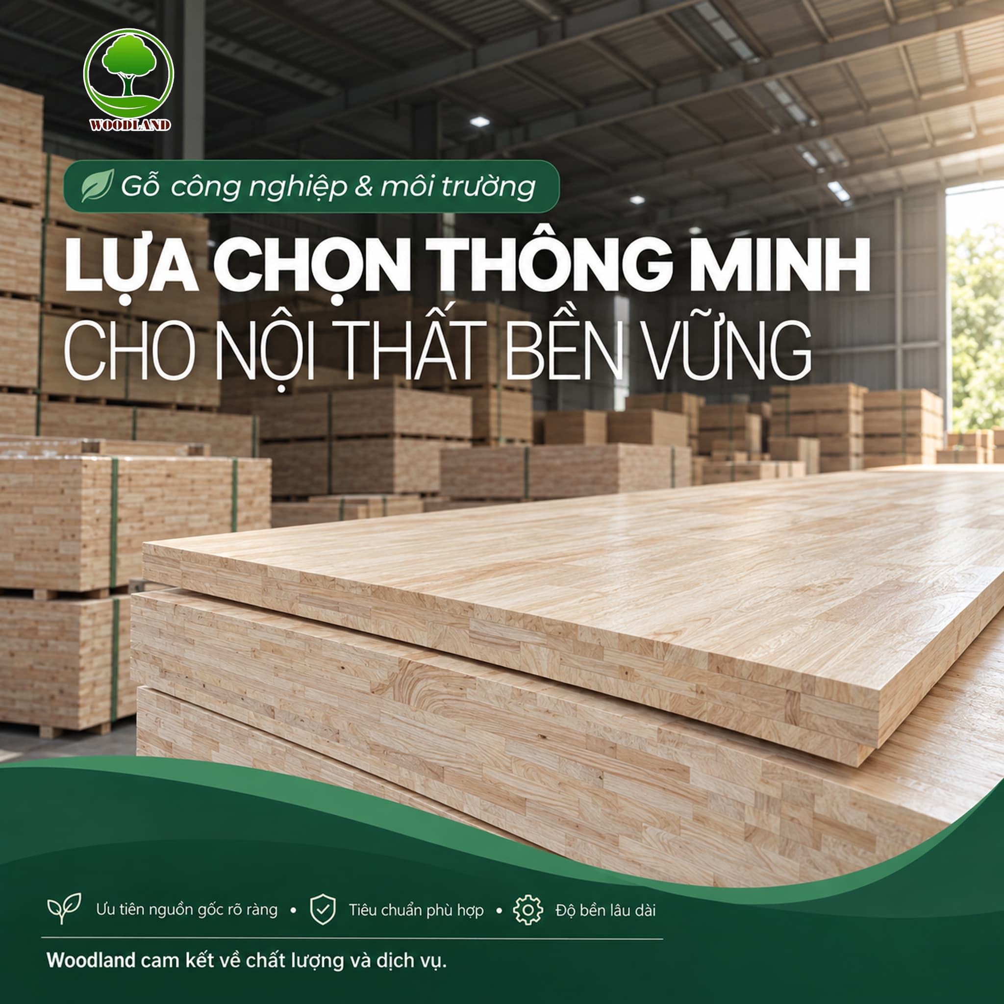 Gỗ công nghiệp và bài toán bảo vệ môi trường: Lựa chọn thông minh của người tiêu dùng hiện đại