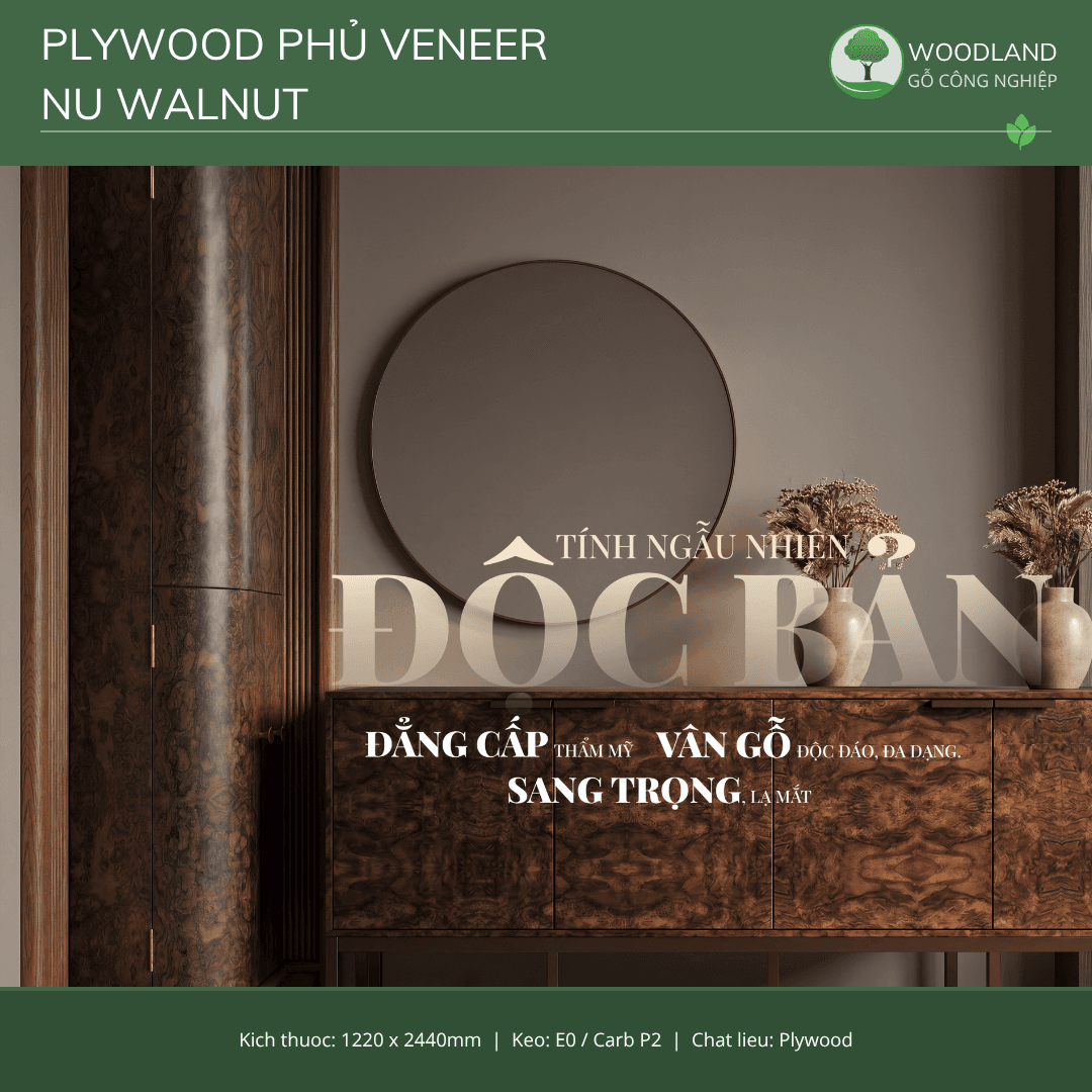 Plywood with Nu Walnut Veneer