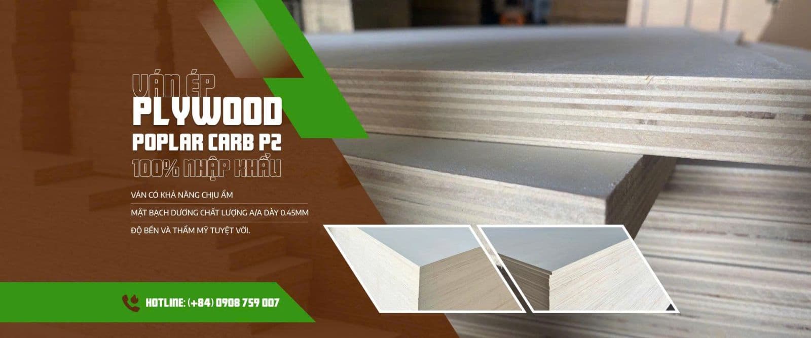 Woodland plywood and finger-joint rubberwood products